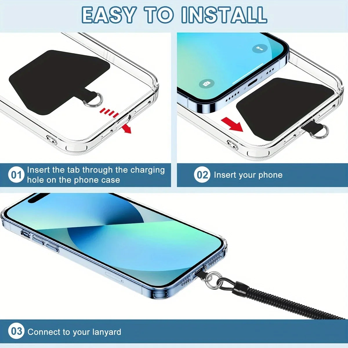 Phone Tether – Säkerhetslina för Mobilen (För Sport & Outdoor)